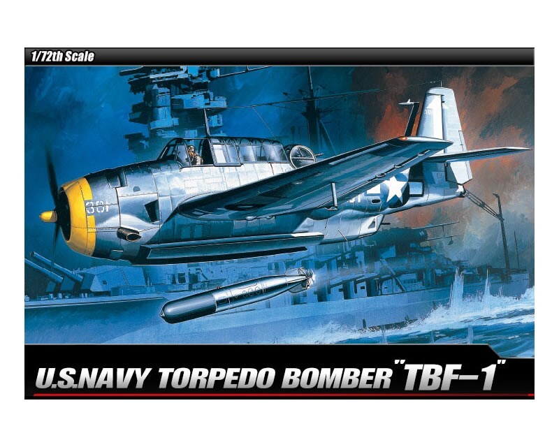 Academy U.S. Navy Torpedo Bomber Grumman TBF-1 1:72 12452 modellismo