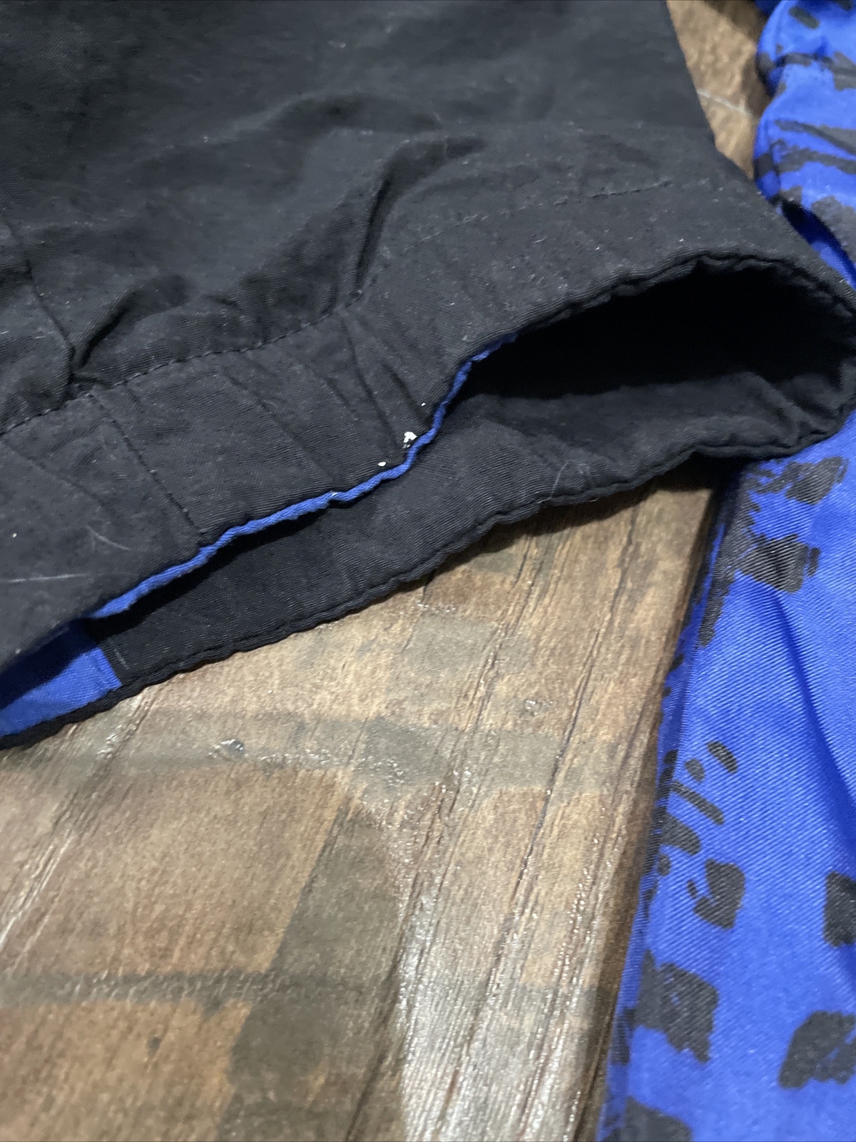 Adidas reversible jacket All Over  print blue Bla… - image 6