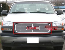 Fits 2001-2002 Gmc Sierra 150000-06 Yukon Logo Show Upper Mesh Grille Insert