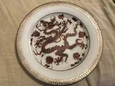 1 ROYAL GALLERY PLATINUM BUFFET RED DRAGON SALAD LUNCHEON PLATE 2001