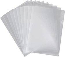 Stuff 4 Office Plastic Wallets Folders | Open Top and Side | Clear A4 85 Micron