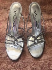 Nina Strappy Metallic Heels