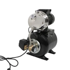 1.6HP Shallow Well Pump Stainless Steel Pump With Pressure Tank 1320GPH 115V