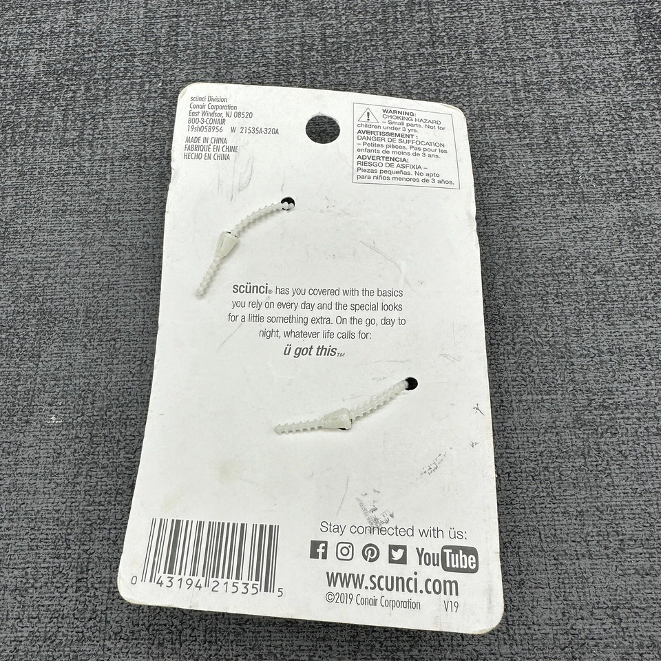 Clip de pasador de pelo Scunci gema mariposa pedrería negro iridiscente 3,5" Foto 4 de 4