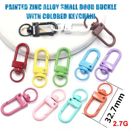 1pcs Mix Candy Color Snap Rotating Lobster Clasp Hooks Metal Plated DIY Jewelry - Photo 3/10