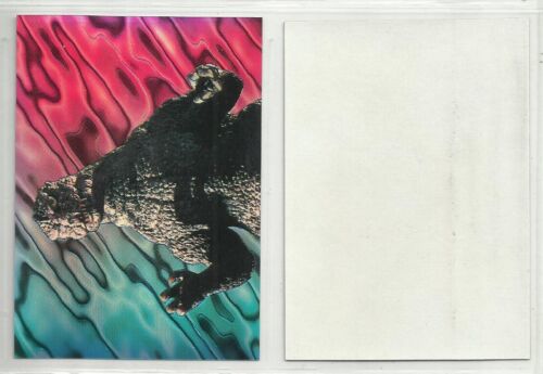 1996 Godzilla (JPP/Amada) HOLOCHROME PARALLEL "Base Sticker Card" #8 - Zdjęcie 1 z 1