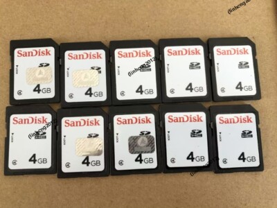 10PCS  SANDISK 4GB SD CARD