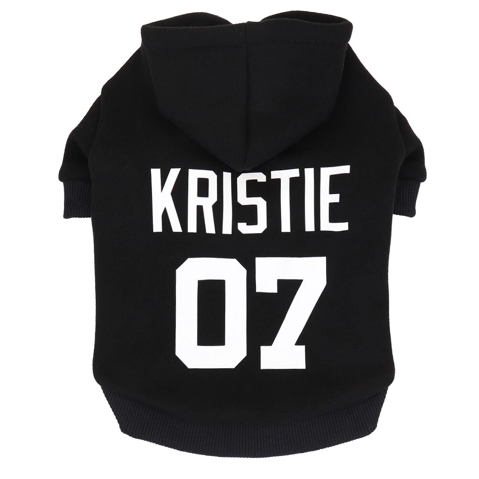 Custom Pet Dog Sweatshirt Personalised Name Number Hoodie Clothes French Bulldog - Image 3 of 4