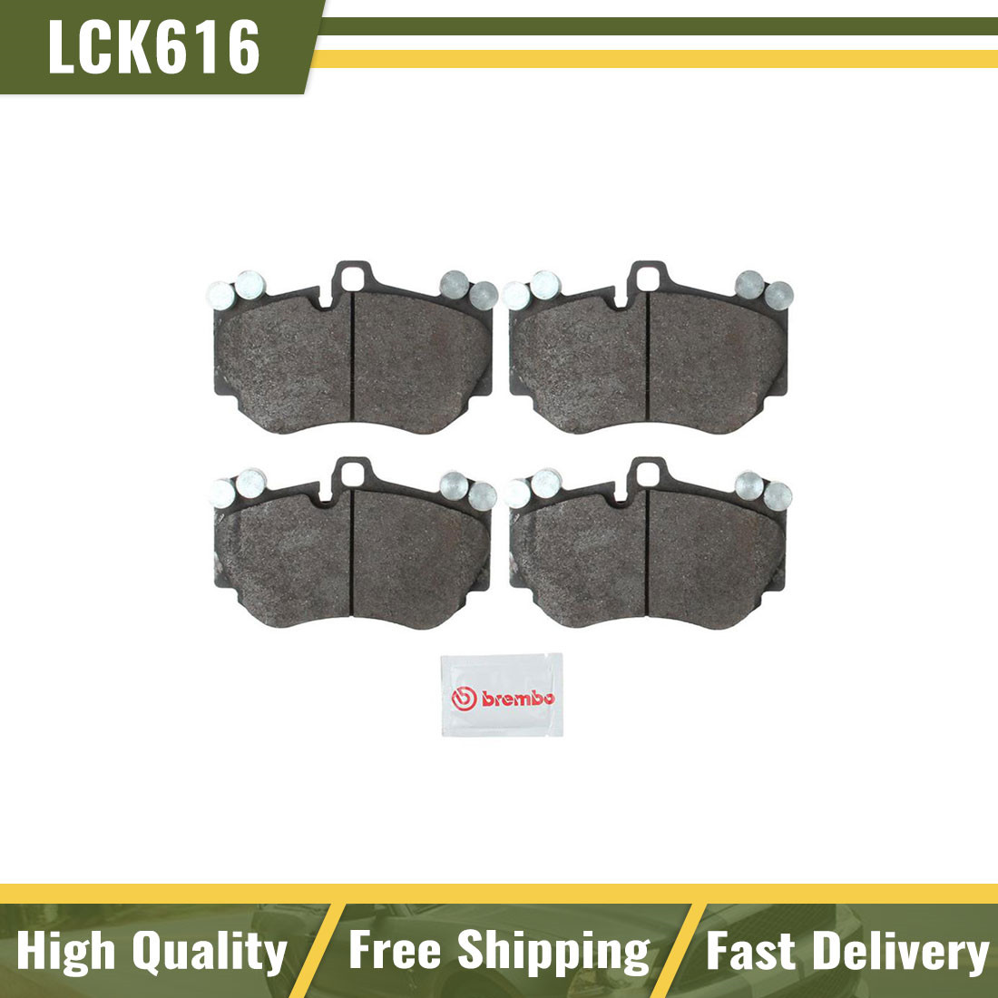 For 2014-2015 Audi R8 High Performance Brembo Front Ceramic Brake Pads