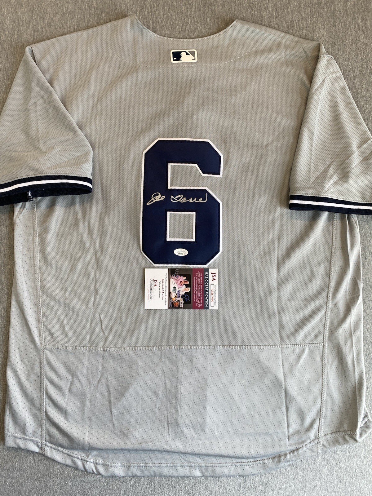 Joe Torre Autographed Signed New York Yankees - #6 GREY NIKE JERSEY JSA AM67990 