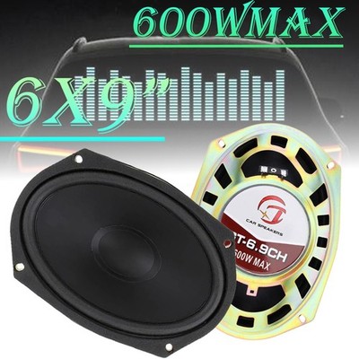 6'' x 9'' 4 - Way Coaxial Car Door Speakers: 600W Universal Audio Units