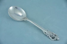 Wallace Grande Baroque Sterling Silver 6-1/8" Cream Soup Spoon No Monogram