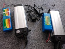2x Pacchi Batteria Litio E-Bike 36V 12.8Ah e 36V 12Ah, Ricaricabile Elettrica