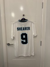 England Home Shirt #9 Shearer Umbro White – Size L  New without tags