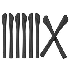 Glasses End Tip Eyeglass Anti Slip Ear Sock Pieces Tube Black 4 Pair-12