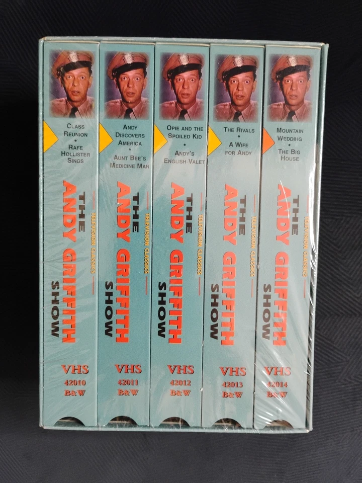 THE ANDY GRIFFITH SHOW: TELEVISION CLASSICS FIVE PACK VHS BOX SET - Sealed! - Image 3 of 4