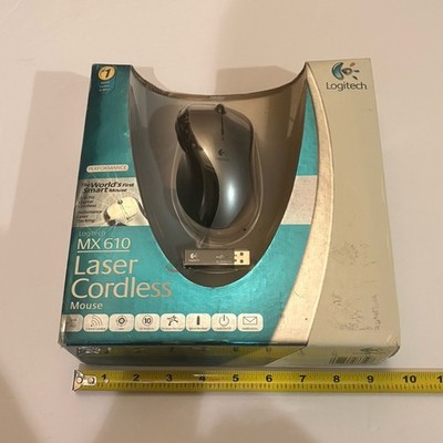 RARE BRAND NEW SEALED Logitech MX 610 MX610 Wireless Cordless Smart Laser Mouse