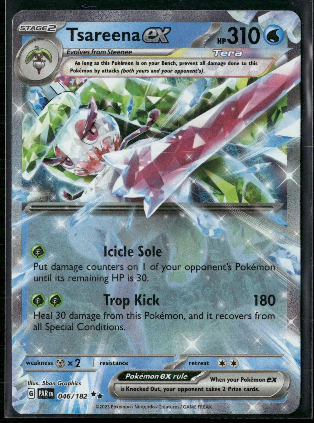 Tsareena EX #46/182 2023 Paradox Rift Holo