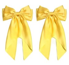 Hair Bows for Women,Yellow Bow Hair Clips for Girl Hair Bows 2pcs Yellow
