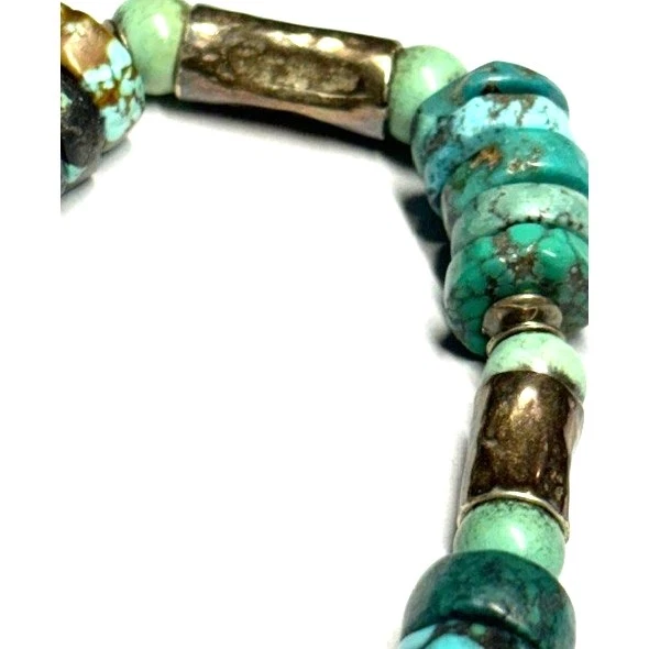 SILPADA 925 STERLING SILVER AND TURQUOISE TOGGLE BRACELET SKY - Image 4 of 4