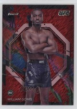 2024 Topps Finest UFC Common Red Shimmer Refractor William Gomis #82 w5b