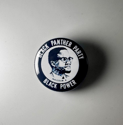 #ad #ad Black Panther Party Malcolm X 1.25quot; Button B018B125 Badge Pin $4.49