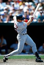 Tim Salmon California Angles bats v the Baltimore Orioles at an ML- Old Photo 4