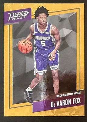 2017-18 Panini Prestige Orange Micro Etch De'Aaron Fox #5 RC