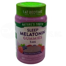 Nature  s Truth Sleep Melatonin Gummies 5mg Mixed Berry 60 Count New 03/2026
