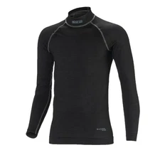 Sparco Shield RW-9 Long Sleeve Fire-Resistant Undershirt, Black, Size M/L