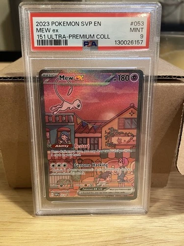 2023 POKEMON SVP EN-SV BLACK STAR PROMO 151 ULTRA-PREM COLL #053 MEW EX PSA 9