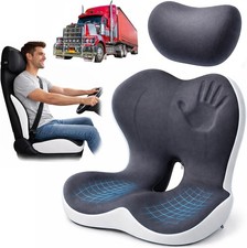 Memory Foam Truck Seat Cushion for Driving, Ergonomic Seat Cushion for Butt ...