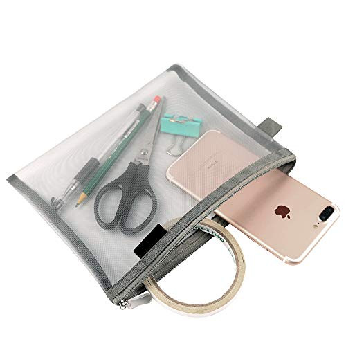 Transparente Kosmetiktaschen Reißverschluss Make-up Netz Taschen Federmäppchen Etui Reise Kulturbeutel - Bild 6 von 7