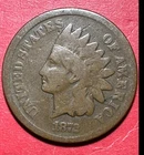 1872 US Indian Head Cent! KEY DATE! Hard to Find! Good+! Nice! Old US Coin!
