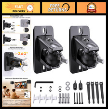 Universal Rear Speaker Wall Mount - 360 Adjustable, 11 lbs Capacity, Keyhole