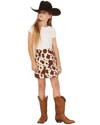 La La Land Girls' Cow Print Skirt - G1092Y558TI