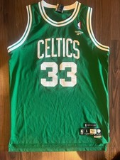 Larry Bird 33 Boston Celtics Jersey Reebok Hardwood Classics Large EUC Sewn