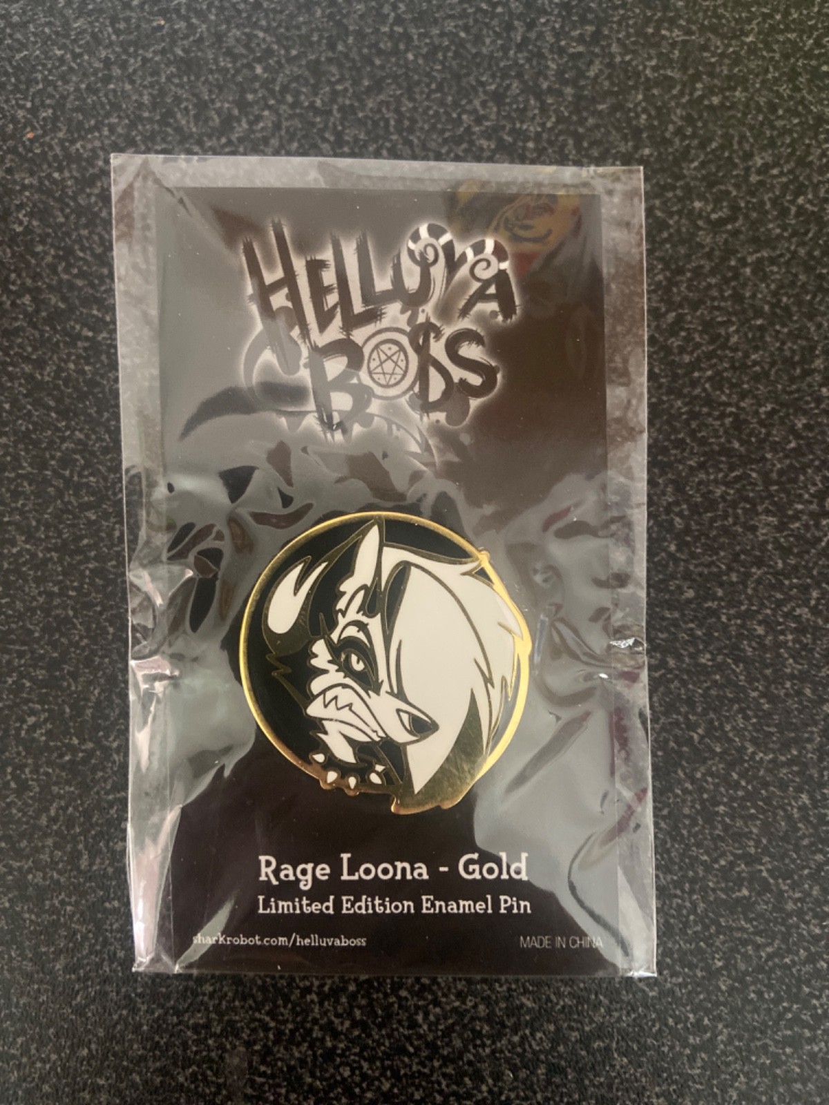 Helluva Boss Rage Loona Gold Limited Edition Pin