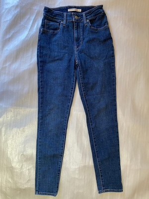 Levi's 721 High Rise Skinny Ankle Jeans Blue Denim Women's Size 25 Casual