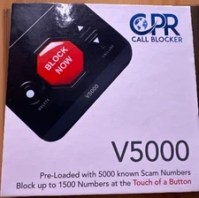 CPR V5000 Call Blocker for Landline Phones - Block Robocalls, Stop Spam Callers!