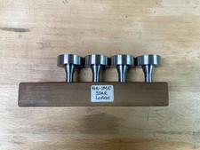 Set di quattro perni vuoti per tornio orologiaio 8mm - nuovi