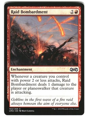 Raid Bombardment 142 Common Ultimate Masters Magic: The Gathering Near Mint