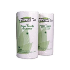 Marcal 250HC 100% Premium Recycled Kitchen Roll Towels, 2-ply, 11 X 8.8, White,