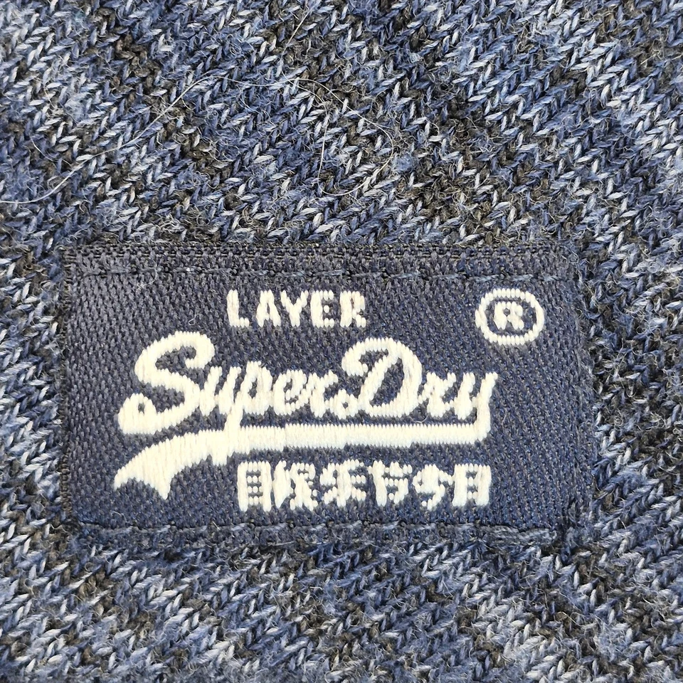 Vestido SUPERDRY mediano 12 14 azul para mujer manga larga línea A hasta la rodilla Foto 4 de 4