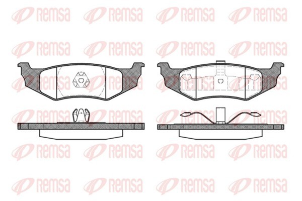 Bremsbelagsatz Scheibenbremse Remsa 0482.40 FüR Cruiser Chrysler PT Sebring JR-image