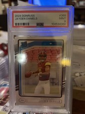 2024 Donruss Jayden Daniels Rated Rookie #389 PSA 9 Mint Commanders ROY 
