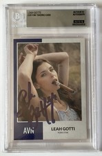 Leah Gotti  Signed Custom Trading Card Beckett Encapsulated Autograph GRADE 10