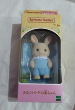 Sylvanian Families Milk Rabbit Baby Blue Outfit (Opened)