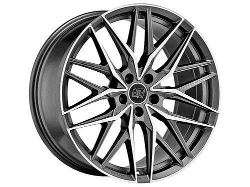 Alloy Wheel MSW 50 9.5x22 ET49 Drilling 5x120 Matt Gun Metal Full Polished