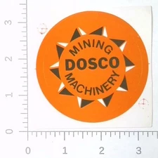 Vintage DOSCO Dominion Steel and Coal Corporation Coal Mining Sticker Decal